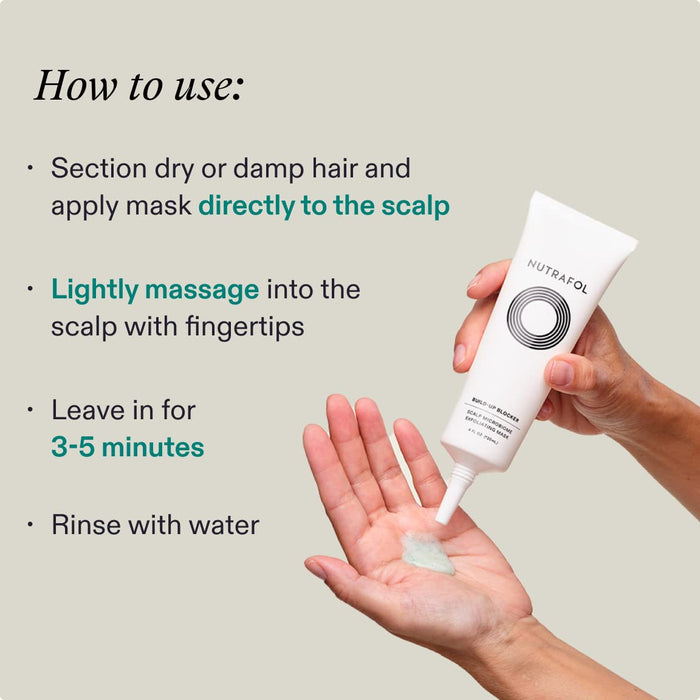 Nutrafol Build-Up Blocker Scalp Microbiome Exfoliating Mask