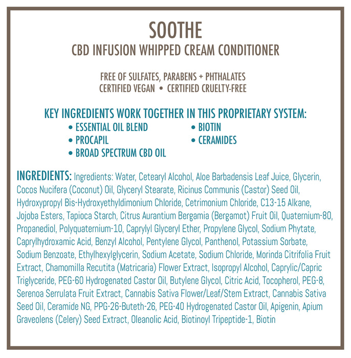 BaumanMD - SOOTHE CBD Infusion Whipped Cream Conditioner - 9.5 oz
